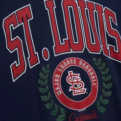 Apparel Mitchell & Ness Hoodies & Sweatshirts-Womens Logo Lt Crew 2.0 St. Louis Cardinals