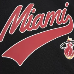 Apparel Mitchell & Ness T-Shirts & Tops-Women'S Mesh Crop Tank Miami Heat