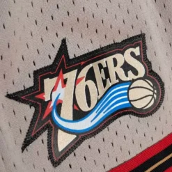 Apparel Mitchell & Ness Shorts-Womens Mushroom Shorts Philadelphia 76Ers