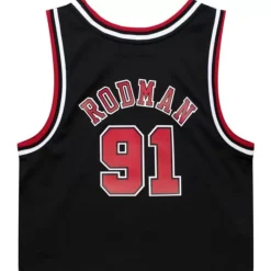 Apparel Mitchell & Ness T-Shirts & Tops-Womens N&N Crop Tank Chicago Bulls 1997 Dennis Rodman