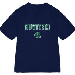 Apparel Mitchell & Ness T-Shirts & Tops-Womens N&N Fashion Top Dallas Mavericks Dirk Nowitzki