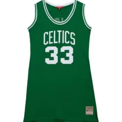 Apparel Mitchell & Ness T-Shirts & Tops-Womens N&N Jersey Dress Boston Celtics 1985 Larry Bird