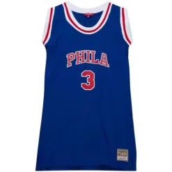 Apparel Mitchell & Ness T-Shirts & Tops-Womens N&N Jersey Dress Philadelphia 76Ers 1996 Allen Iverson