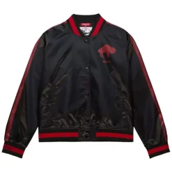 Apparel Mitchell & Ness Jackets & Outerwear-Women'S Raglan Satin Jacket Buffalo Bills