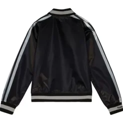 Apparel Mitchell & Ness Jackets & Outerwear-Women'S Raglan Satin Jacket Oakland Raiders