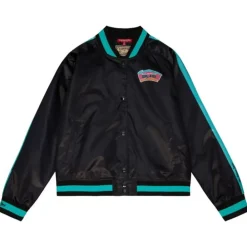 Apparel Mitchell & Ness Jackets & Outerwear-Women'S Raglan Satin Jacket San Antonio Spurs