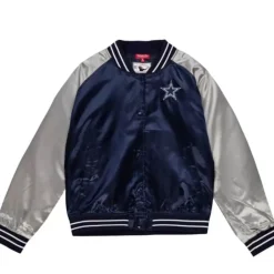 Apparel Mitchell & Ness Jackets & Outerwear-Women'S Satin Jacket 2.0 Dallas Cowboys