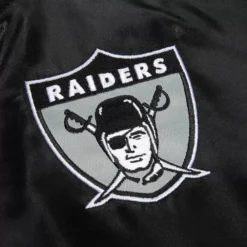 Apparel Mitchell & Ness Jackets & Outerwear-Women'S Satin Jacket 2.0 Oakland Raiders