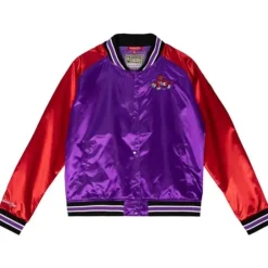 Apparel Mitchell & Ness Jackets & Outerwear-Women'S Satin Jacket 2.0 Toronto Raptors