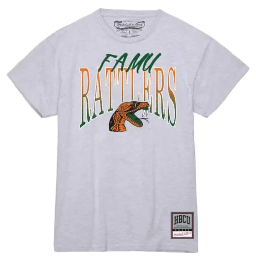 Apparel Mitchell & Ness T-Shirts & Tops-Women'S Script Arc Tee Florida A&M University