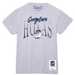 Apparel Mitchell & Ness T-Shirts & Tops-Women'S Script Arc Tee Georgetown University
