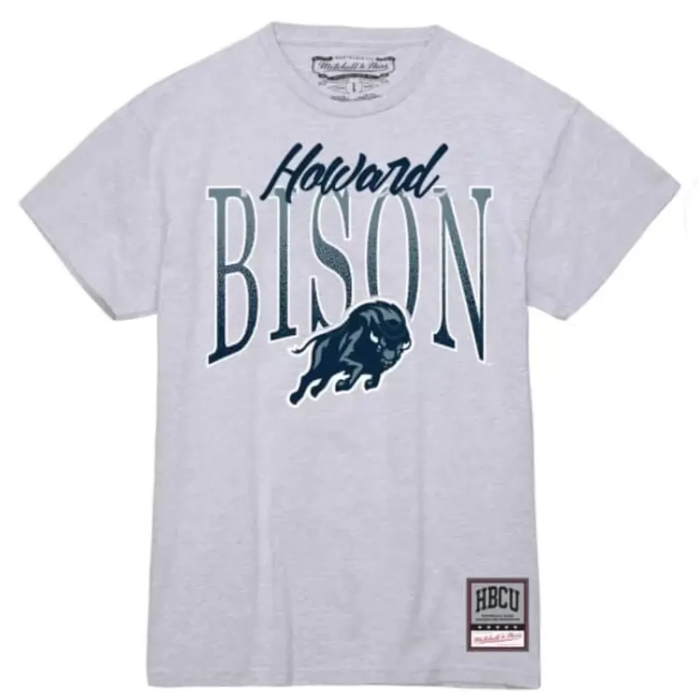 Apparel Mitchell & Ness T-Shirts & Tops-Women'S Script Arc Tee Howard University