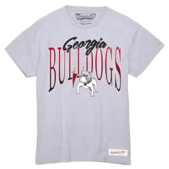Apparel Mitchell & Ness T-Shirts & Tops-Womens Script Arc Tee University Of Georgia