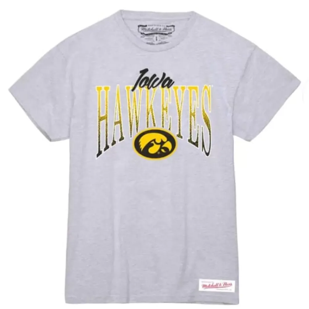 Apparel Mitchell & Ness T-Shirts & Tops-Women'S Script Arc Tee University Of Iowa