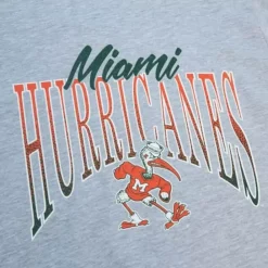 Apparel Mitchell & Ness T-Shirts & Tops-Women'S Script Arc Tee University Of Miami