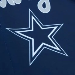 Apparel Mitchell & Ness T-Shirts & Tops-Women'S Ss Button Crop Dallas Cowboys