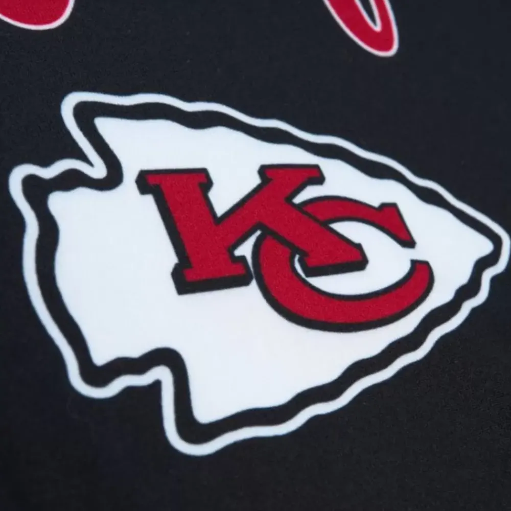 Apparel Mitchell & Ness T-Shirts & Tops-Women'S Ss Button Crop Kansas City Chiefs