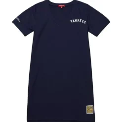 Apparel Mitchell & Ness T-Shirts & Tops-Womens Ss Dress New York Yankees