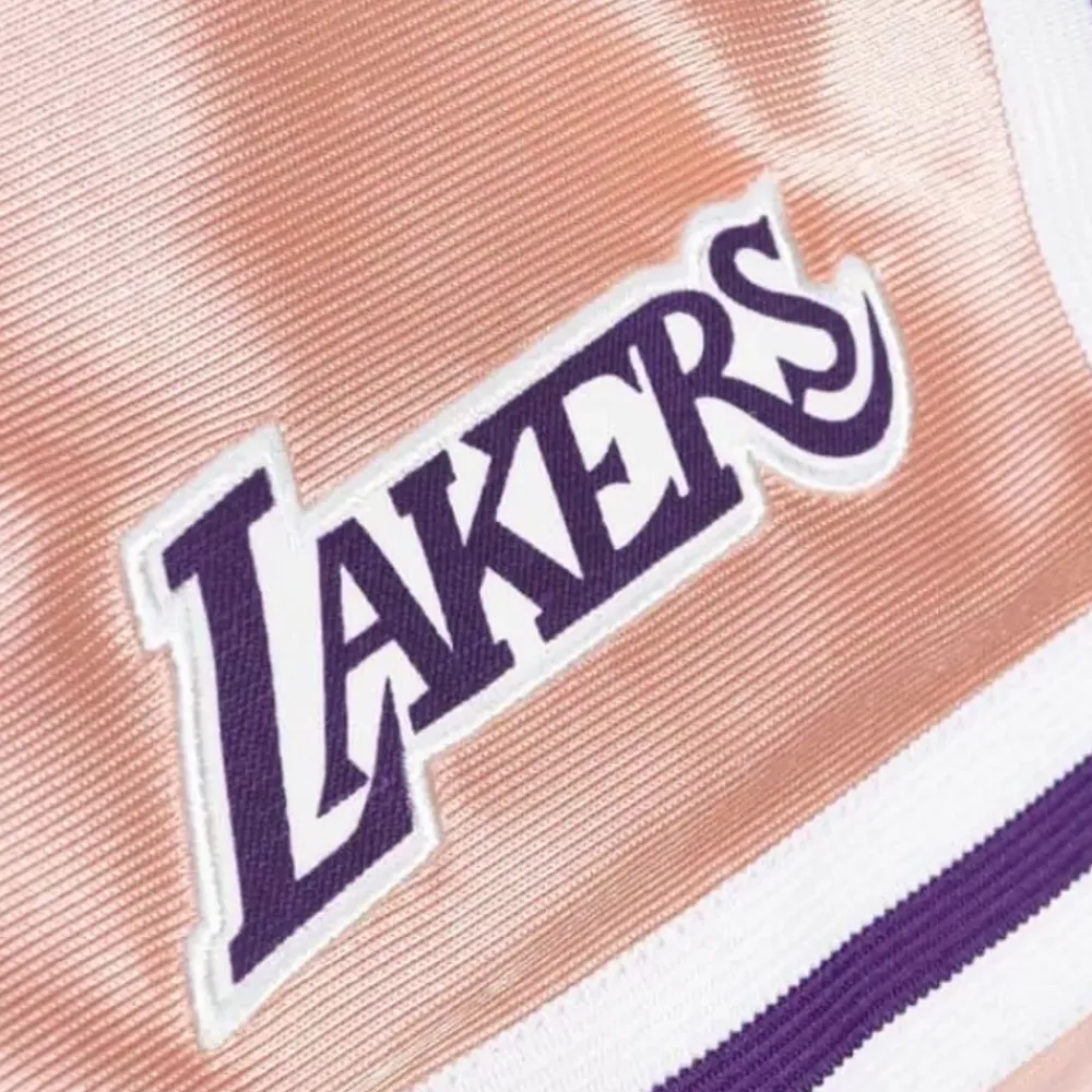 Apparel Mitchell & Ness Shorts-Womens 75Th Anniversary Rose Gold Shorts Los Angeles Lakers