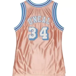Jerseys Mitchell & Ness -Womens 75Th Anniversary Rose Gold Swingman Shaquille O'Neal Los Angeles Lakers 1996-97 Jersey