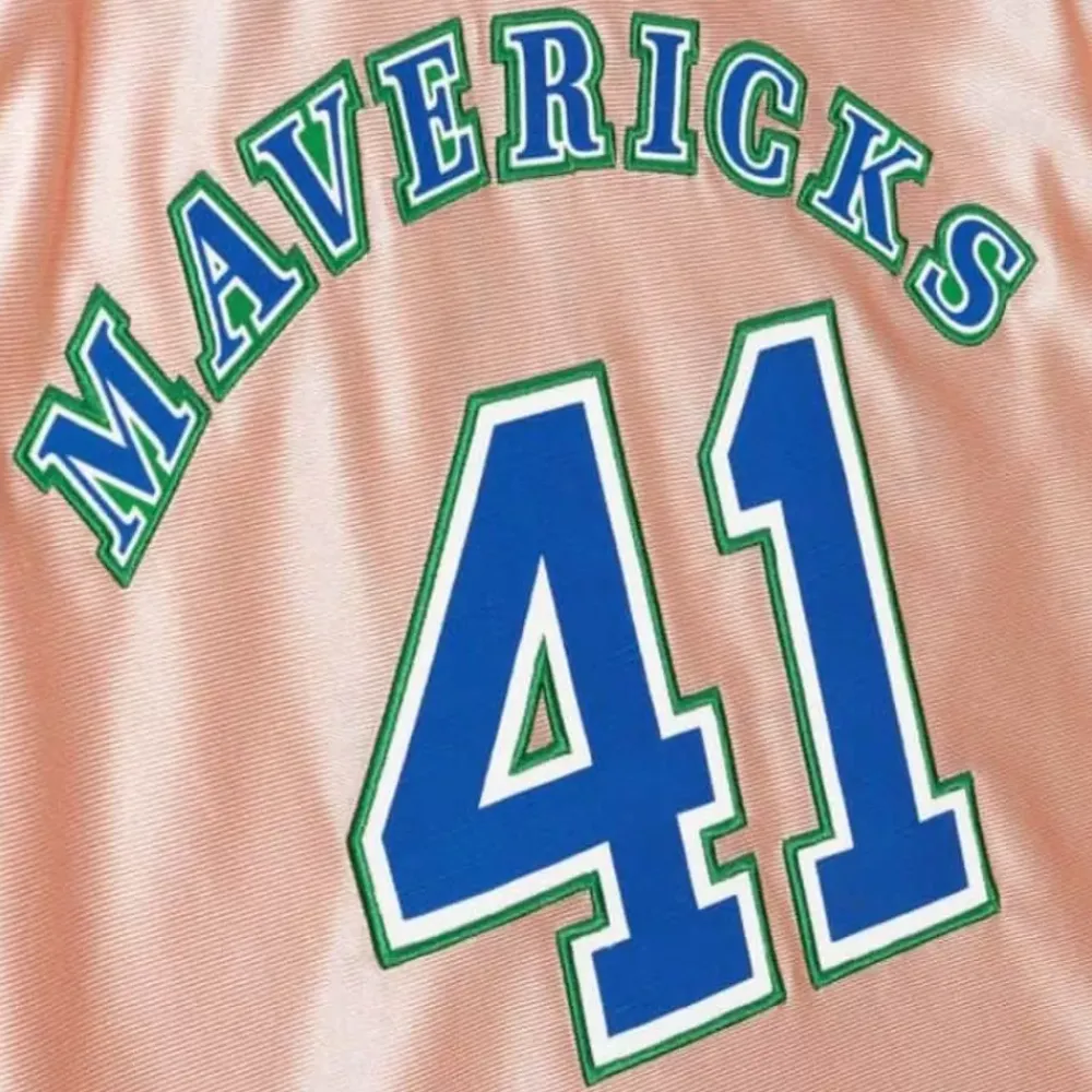 Jerseys Mitchell & Ness -Womens 75Th Anniversary Rose Gold Swingman Dirk Nowitzki Dallas Mavericks 1998-99 Jersey