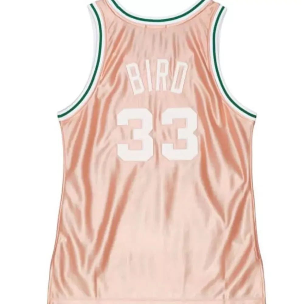 Jerseys Mitchell & Ness -Womens 75Th Anniversary Rose Gold Swingman Larry Bird Boston Celtics 1985-86 Jersey