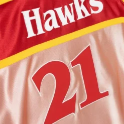 Jerseys Mitchell & Ness -Womens 75Th Anniversary Rose Gold Swingman Dominique Wilkins Atlanta Hawks 1986-87 Jersey