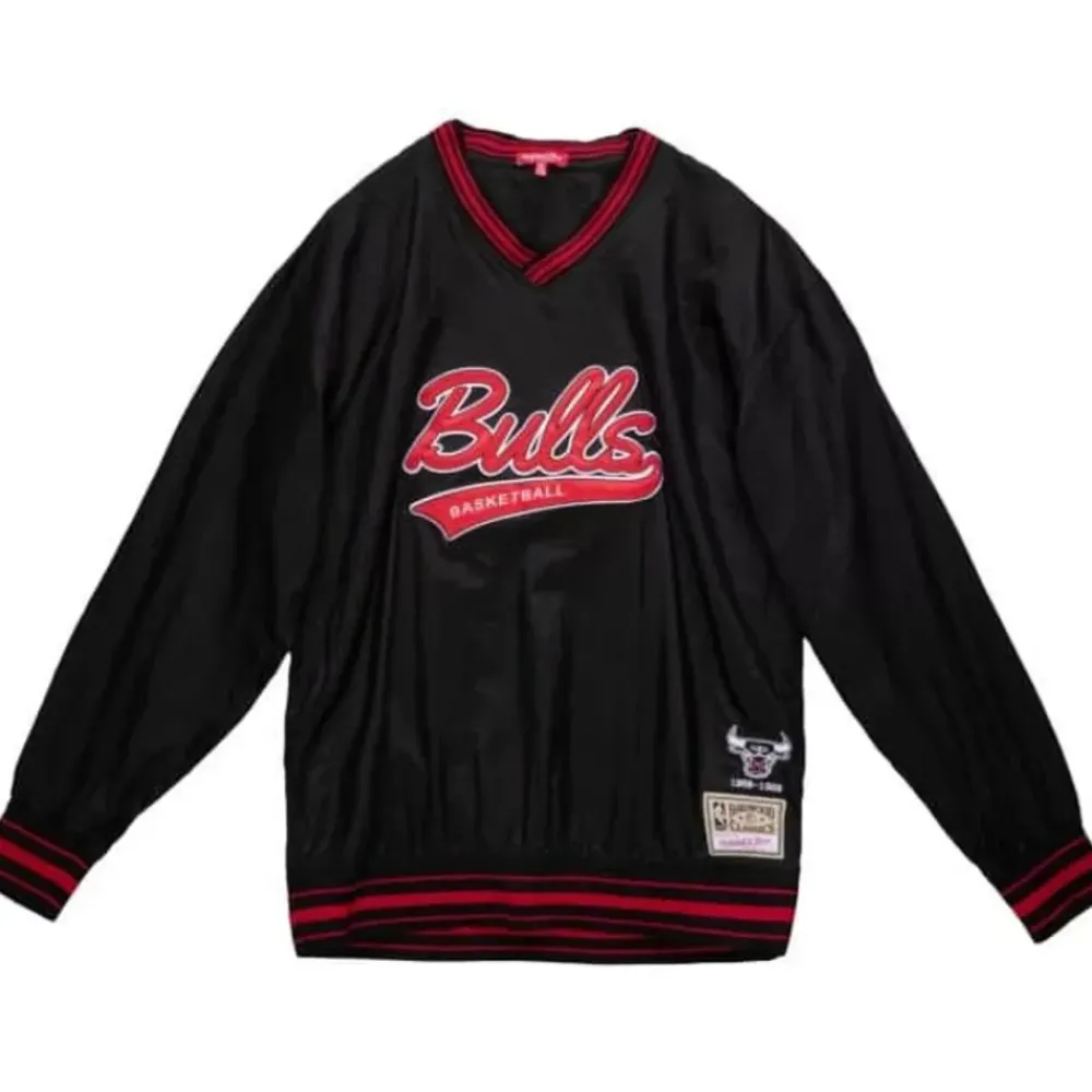 Apparel Mitchell & Ness T-Shirts & Tops-Women'S V-Neck Pullover Chicago Bulls
