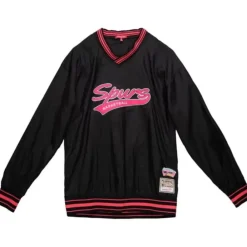 Apparel Mitchell & Ness T-Shirts & Tops-Women'S V-Neck Pullover San Antonio Spurs