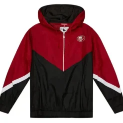 Apparel Mitchell & Ness Jackets & Outerwear-Womens Windbreaker 3.0 San Francisco 49Ers