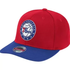 Headwear Mitchell & Ness -Wool 2 Tone Classic Red Snapback Philadelphia 76Ers