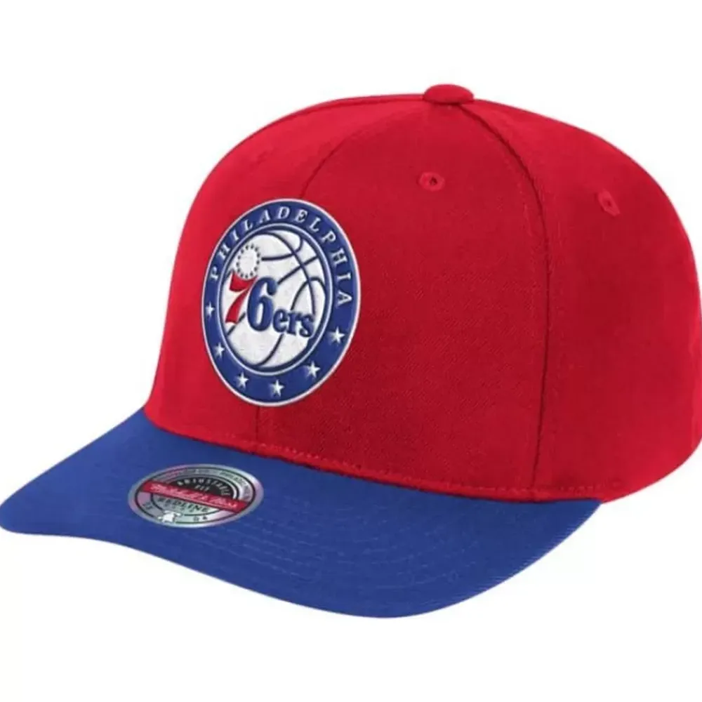 Headwear Mitchell & Ness -Wool 2 Tone Classic Red Snapback Philadelphia 76Ers