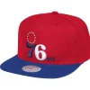 Headwear Mitchell & Ness -Wool 2 Tone Snapback Hwc Philadelphia 76Ers