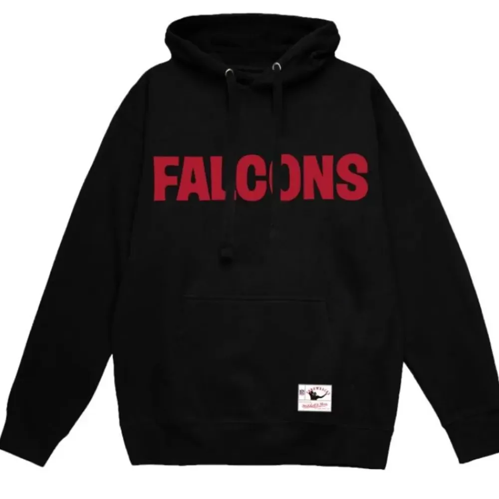 Apparel Mitchell & Ness Hoodies & Sweatshirts-Wordmark 1 Hoodie Atlanta Falcons