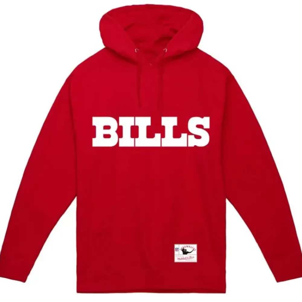 Apparel Mitchell & Ness Hoodies & Sweatshirts-Wordmark 1 Hoodie Buffalo Bills