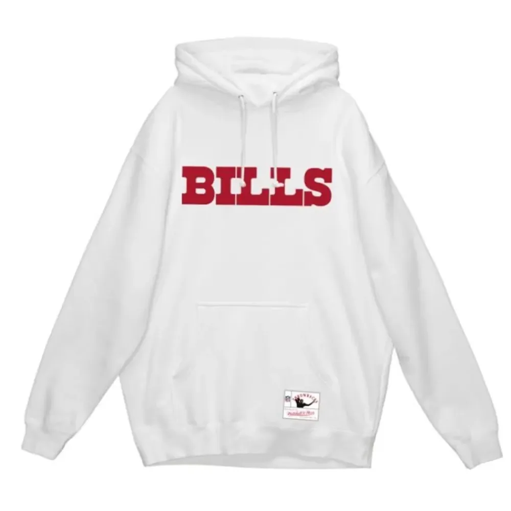 Apparel Mitchell & Ness Hoodies & Sweatshirts-Wordmark 1 Hoodie Buffalo Bills
