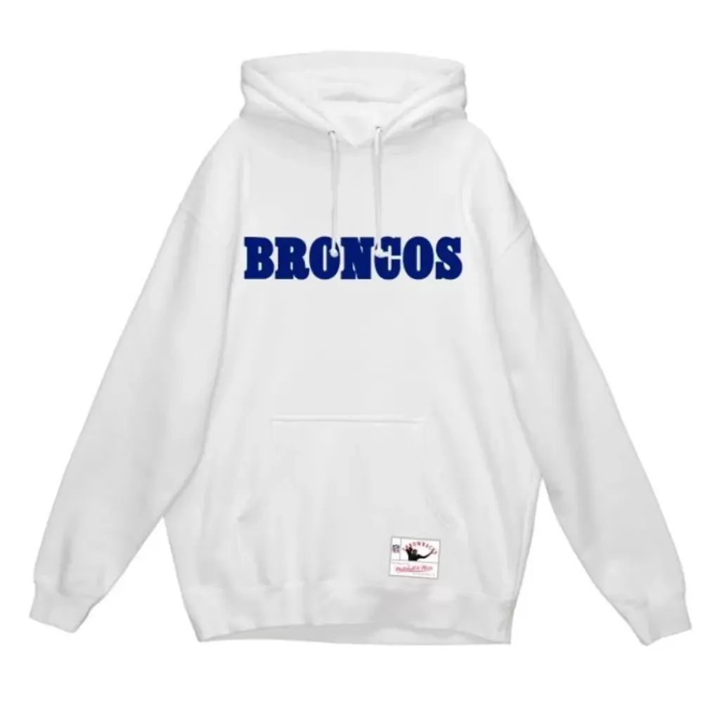Apparel Mitchell & Ness Hoodies & Sweatshirts-Wordmark 1 Hoodie Denver Broncos