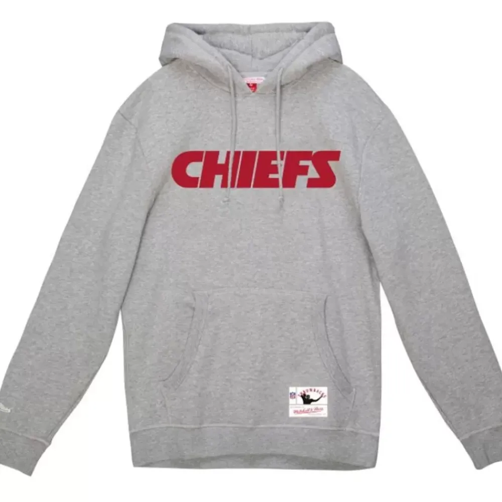 Apparel Mitchell & Ness Hoodies & Sweatshirts-Wordmark 1 Hoodie Kansas City Chiefs