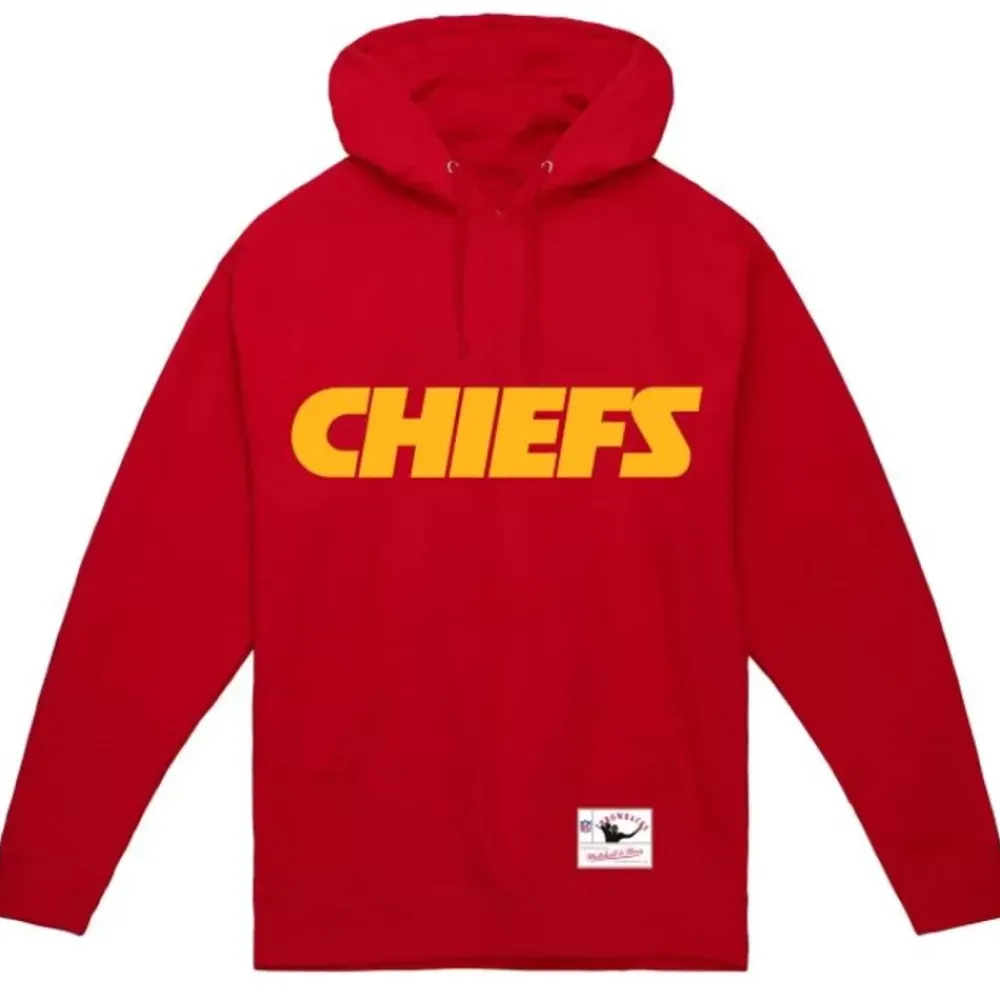 Apparel Mitchell & Ness Hoodies & Sweatshirts-Wordmark 1 Hoodie Kansas City Chiefs