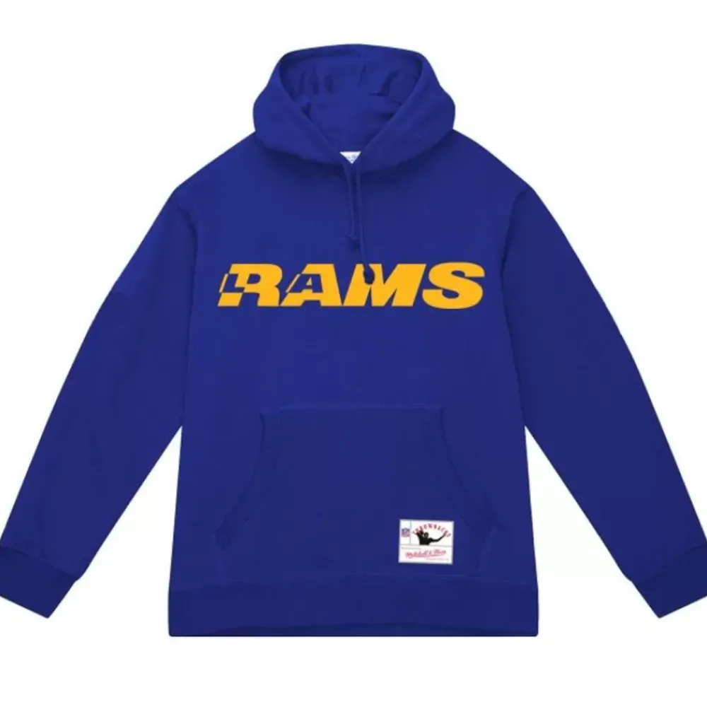 Apparel Mitchell & Ness Hoodies & Sweatshirts-Wordmark 2 Hoodie Los Angeles Rams