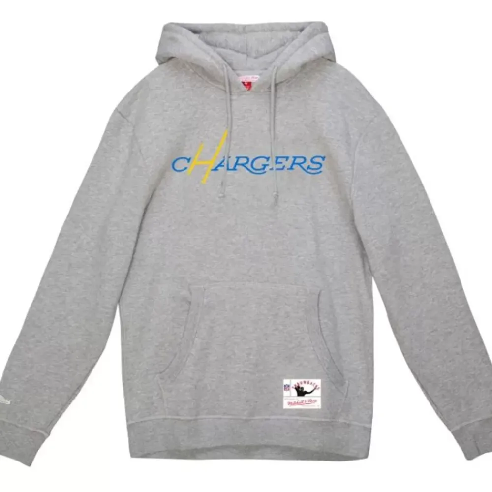 Apparel Mitchell & Ness Hoodies & Sweatshirts-Wordmark 1 Hoodie Los Angeles Chargers