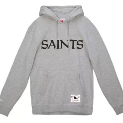 Apparel Mitchell & Ness Hoodies & Sweatshirts-Wordmark 2 Hoodie New Orleans Saints