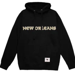 Apparel Mitchell & Ness Hoodies & Sweatshirts-Wordmark 1 Hoodie New Orleans Saints