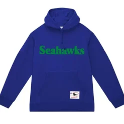 Apparel Mitchell & Ness Hoodies & Sweatshirts-Wordmark 1 Hoodie Seattle Seahawks
