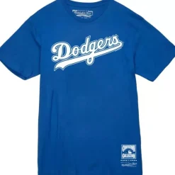 Apparel Mitchell & Ness T-Shirts & Tops-Wordmark 1 Tee Los Angeles Dodgers