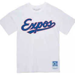 Apparel Mitchell & Ness T-Shirts & Tops-Wordmark 2 Tee Montreal Expos