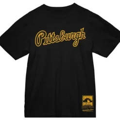 Apparel Mitchell & Ness T-Shirts & Tops-Wordmark 2 Tee Pittsburgh Pirates