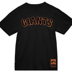 Apparel Mitchell & Ness T-Shirts & Tops-Wordmark 2 Tee San Francisco Giants