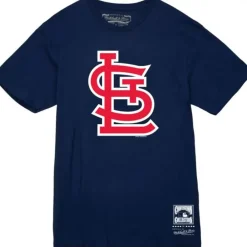 Apparel Mitchell & Ness T-Shirts & Tops-Wordmark 2 Tee St. Louis Cardinals