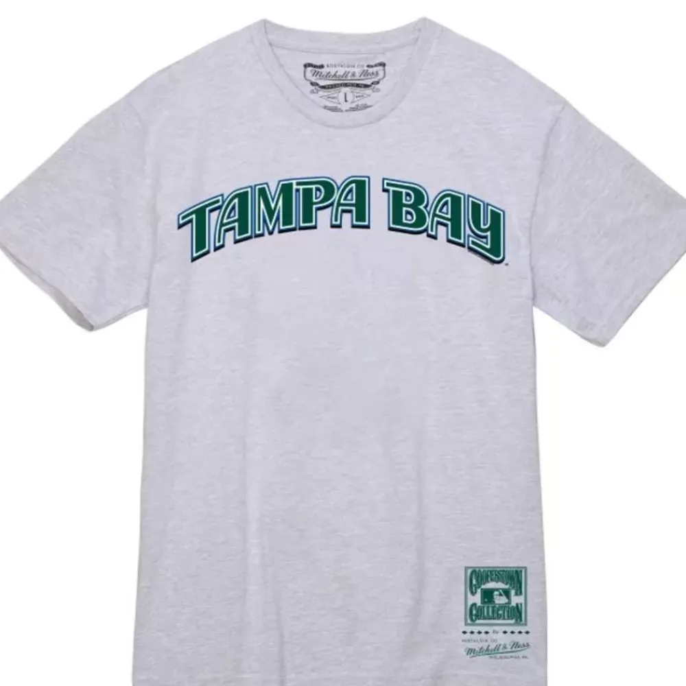 Apparel Mitchell & Ness T-Shirts & Tops-Wordmark 2 Tee Tampa Bay Rays